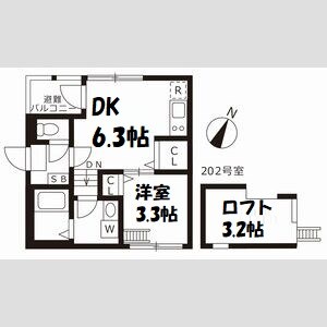 スカイキャッスルⅡ 間取り図