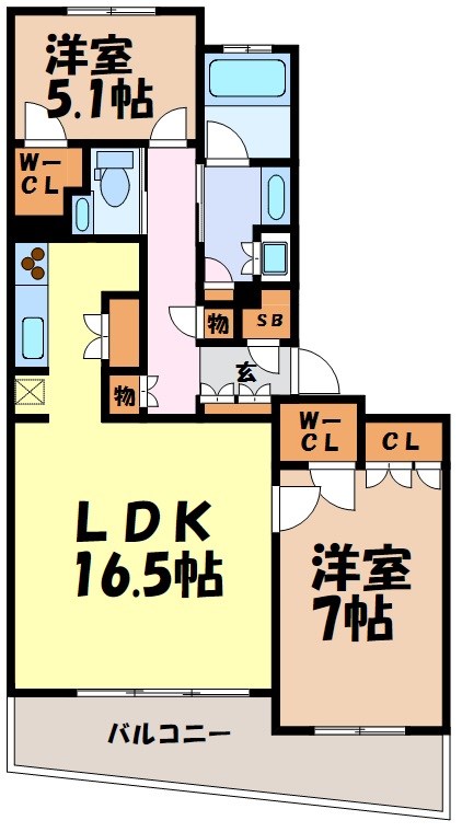 セントラルガーデン・レジデンスⅡ　D 間取り図