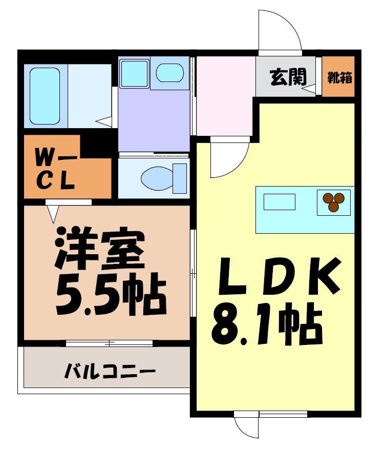 Evergarden千種Ⅱ 間取り図