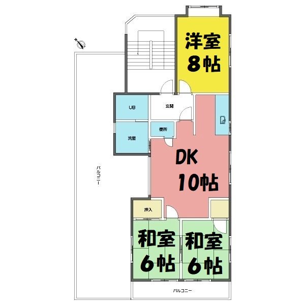 グリーンシャトー赤坂 間取り図