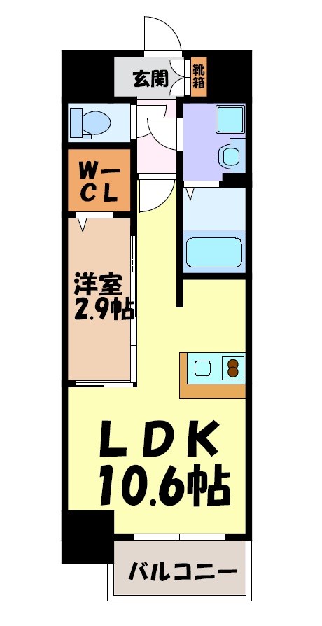 エスリード今池ルミナス 間取り図