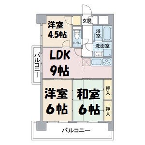 扶桑ハイツⅠ 間取り