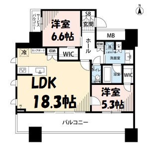 タワー・ザ・ファースト名古屋栄 間取り図