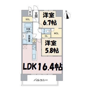 ラトゥール代官町EAST 間取り図
