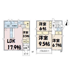 バンクーバー1121勢子坊 間取り図