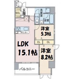 スリーアイランドタワー星ヶ丘 間取り図