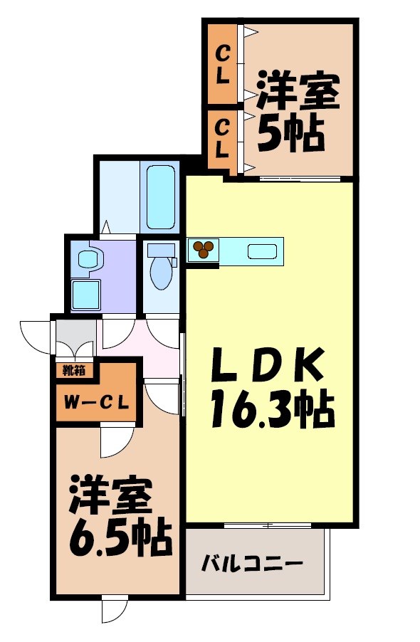 ブルームひまわり 間取り図