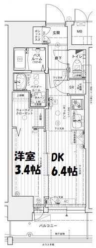 エステムコート名古屋上前津 間取り図