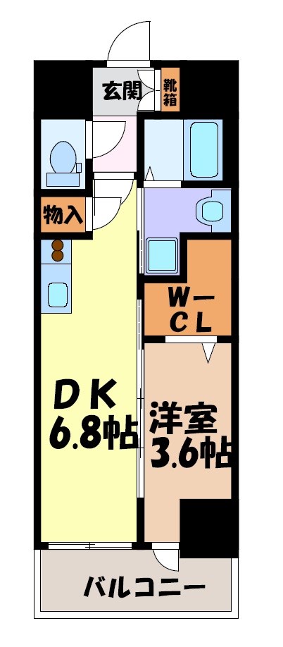 エステムコート名古屋上前津 間取り図