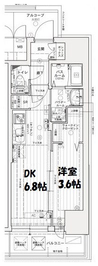 エステムコート名古屋上前津 間取り図