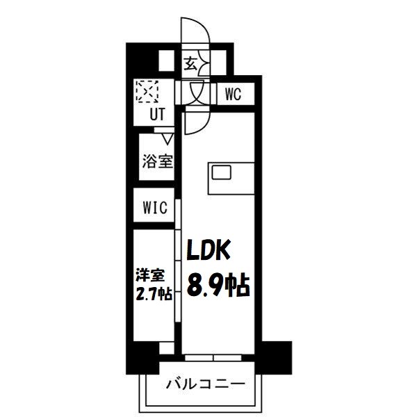 メイクスアート名駅南Ⅳ 間取り図