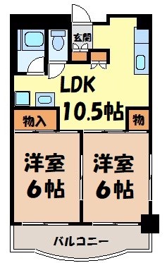 マンション桜本町 間取り図