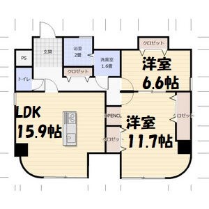 フローレスタナベ 間取り図