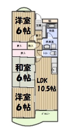 シャトー樹里 間取り図