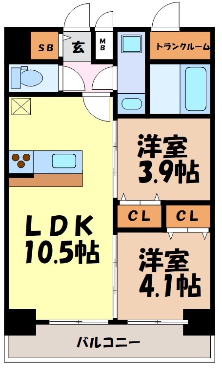 プレサンス上前津ディアシス 間取り図