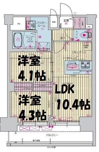 プレサンス上前津ディアシス 間取り図
