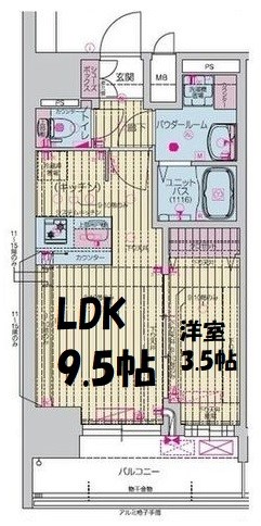 プレサンス上前津ディアシス 間取り図