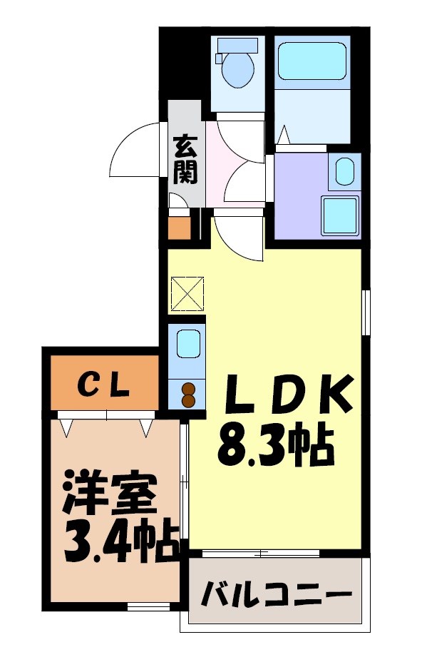 Cherim本陣十王町North 間取り図