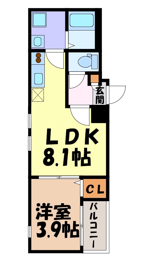 Cherim本陣十王町North 間取り図
