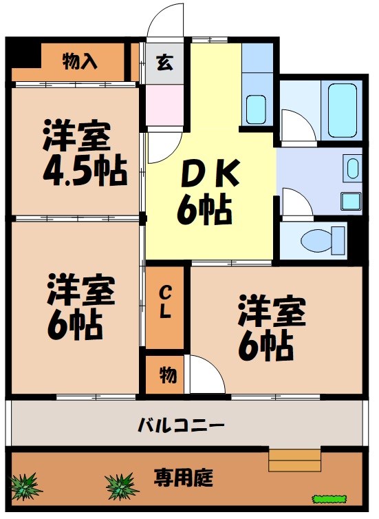パークエステイツ 間取り図