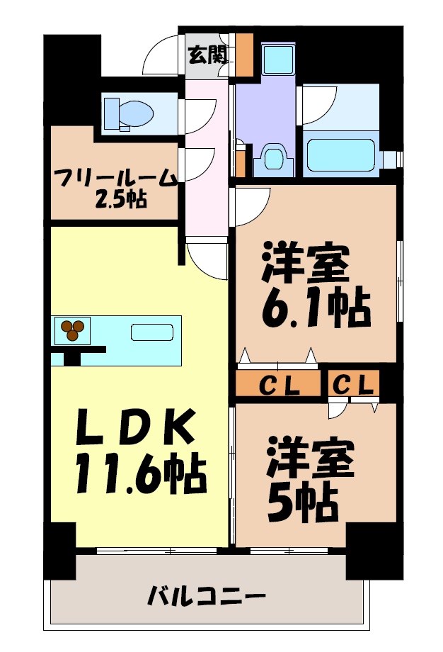 プレサンスロジェ丸の内 間取り
