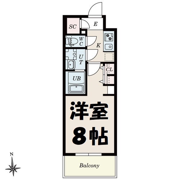 S-RESIDENCE尾頭橋beaute 間取り図