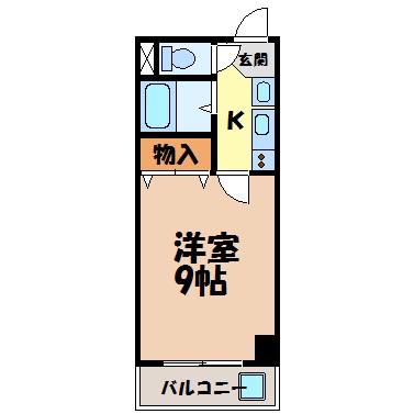 桜マンションⅡ 間取り図