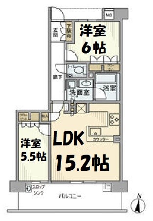 プレシアスコート桜山 間取り図