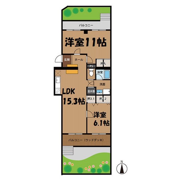 松月アイリス 間取り