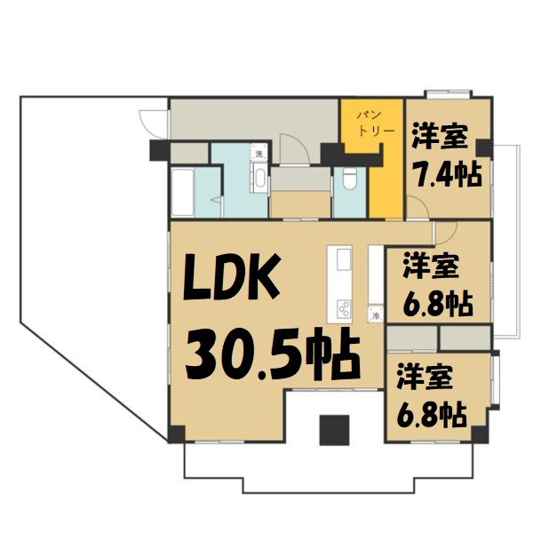 キクシンビル 間取り図