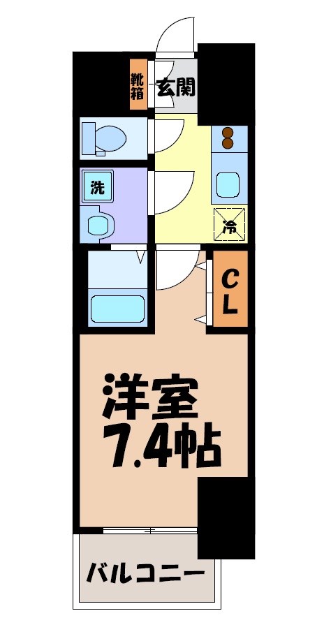 S-RESIDENCE堀田North 間取り図