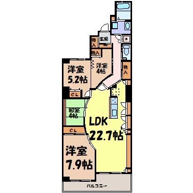 リモージュ徳川 間取り図