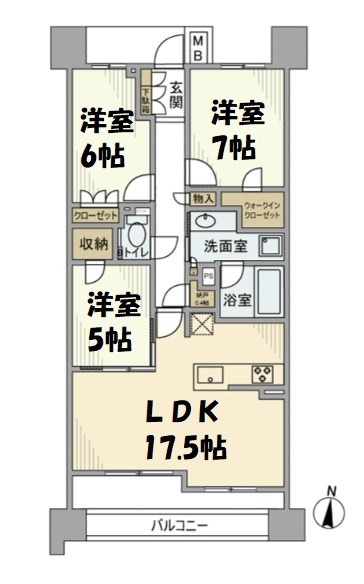 プラウドタワー名古屋久屋大通公園 間取り図