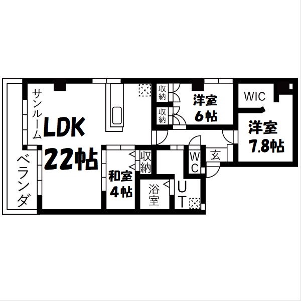 ルモン覚王山 間取り図
