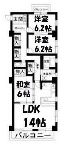 ベルクハウス霞ケ丘 間取り図
