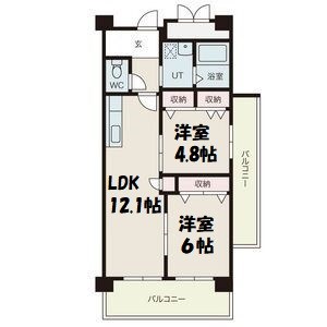 サンコート八事1棟 間取り図