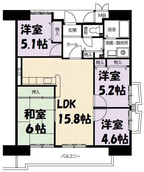 アーバンラフレ金山 間取り