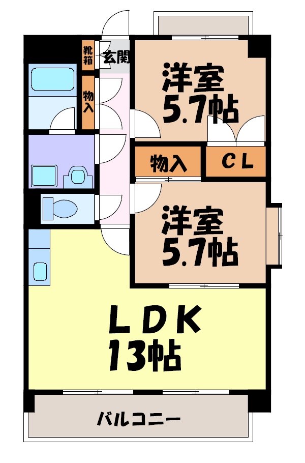 レージュ白砂 間取り