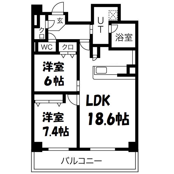 ロイジェント日吉Ⅱ 間取り図