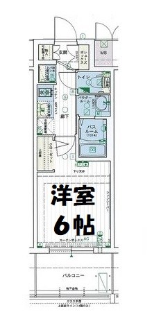 エステムコート名古屋黒川シャルマン 間取り図
