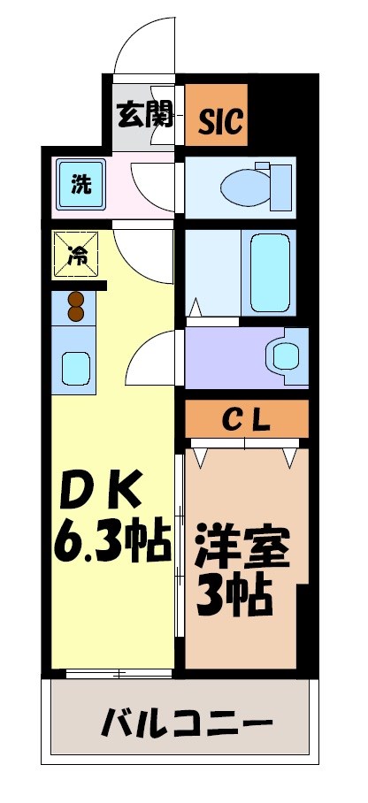 メイクスWアート名駅南Ⅲ 間取り図