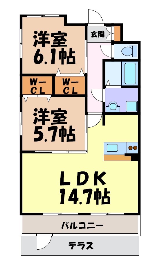 クレスト上名古屋 間取り図