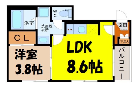 ミュゲット平安通 間取り
