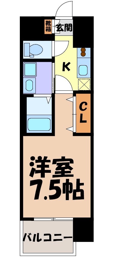 パルティール黒川本通り 間取り図