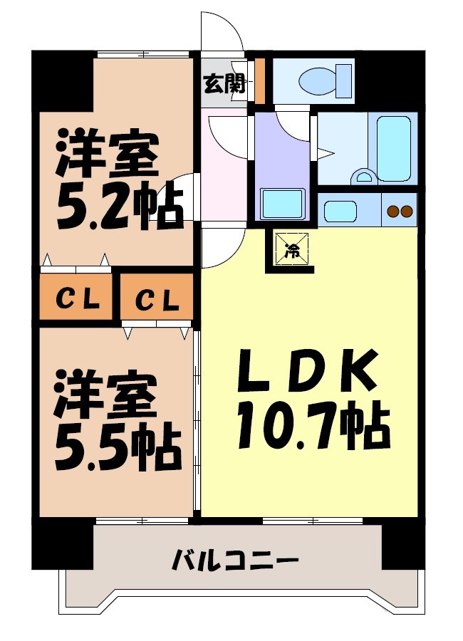 シャトーMURASEＶ 間取り図