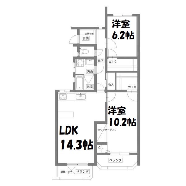 リノヴェール本山 間取り図