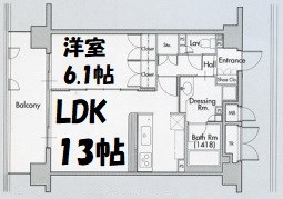 グラン・アベニュー名駅 間取り図