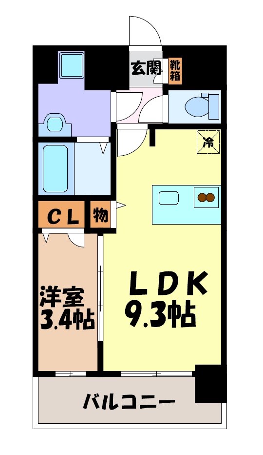 プレサンス太閤通駅前デュプル 間取り図