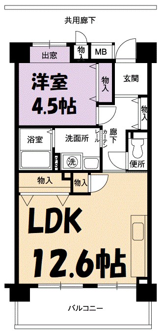 アーバンラフレ志賀1号棟 間取り図