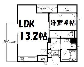 ドルフィンコートIKESHITA 間取り図